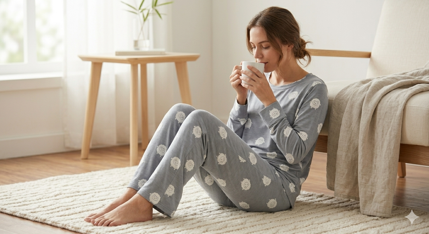 Cozy-Print Bamboo PJ Set